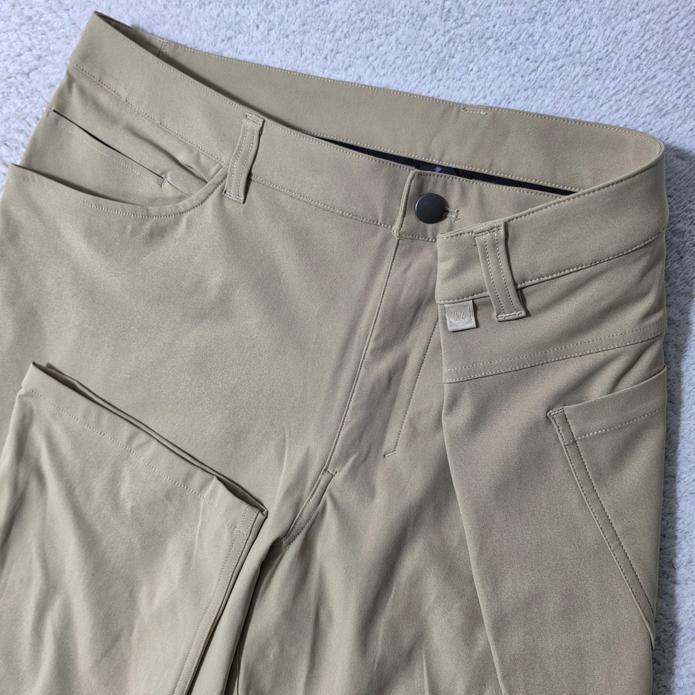 NEW Lululemon ABC Pants Mens 38/31‎ Tan Khaki Stretch 5Pocket